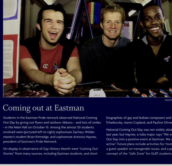 1 Eastman Notes, 22-1, Dec 2003, photo on back cover