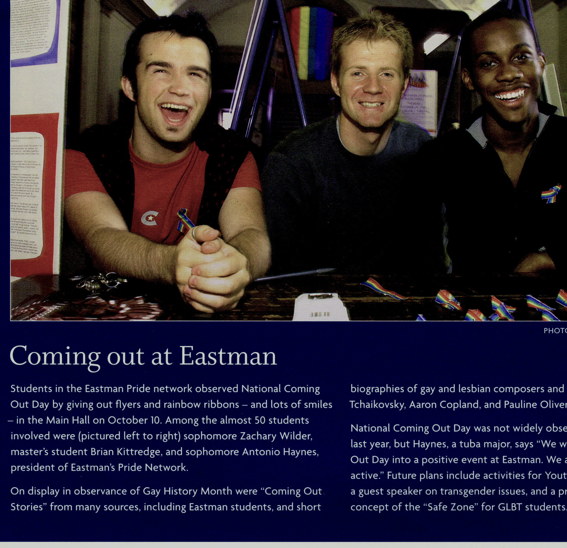 Oct 7th-13th: National Coming Out Day at Eastman