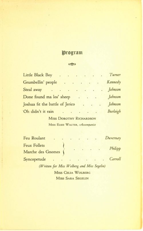 1926 March 16 The Tuesday Musicale Members Recital page 3