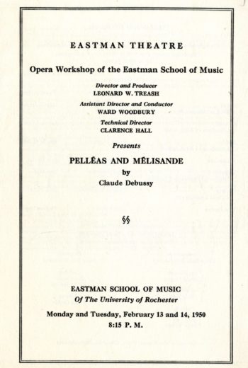 1950 February 13-14 Pelleas and Melisande page 1