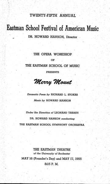 1955 May 16 and 17 Merry Mount page 1