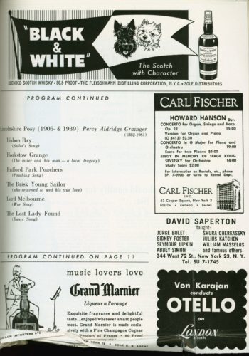 1961 November 17 Eastman Wind Ensemble at Carnegie Hall page 3