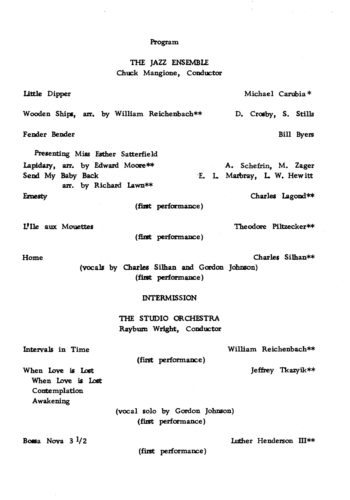 1970 November 20 EJE and Eastman Studio Orchestra page 2