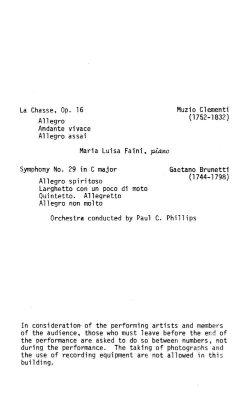 Eighteenth Century Italy Concert program Page 4