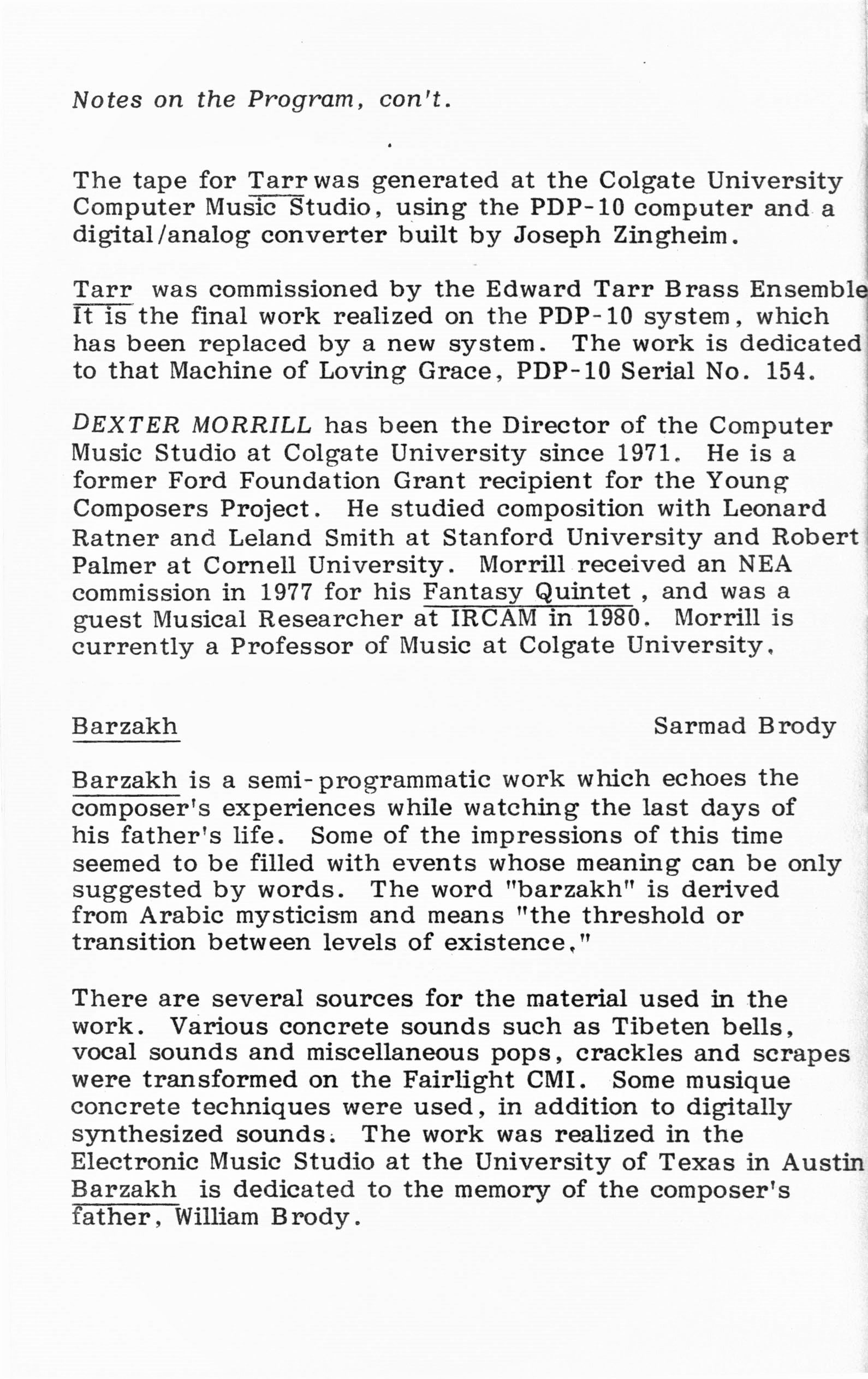 1983 ICMC Concert III program, page 08