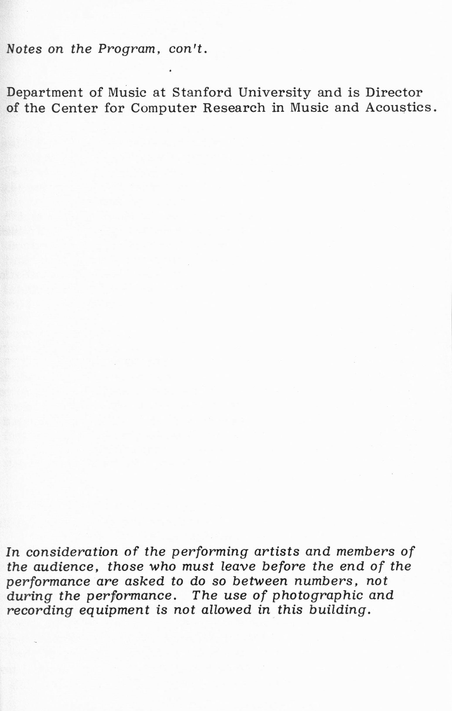 1983 ICMC Concert IV program, page 11
