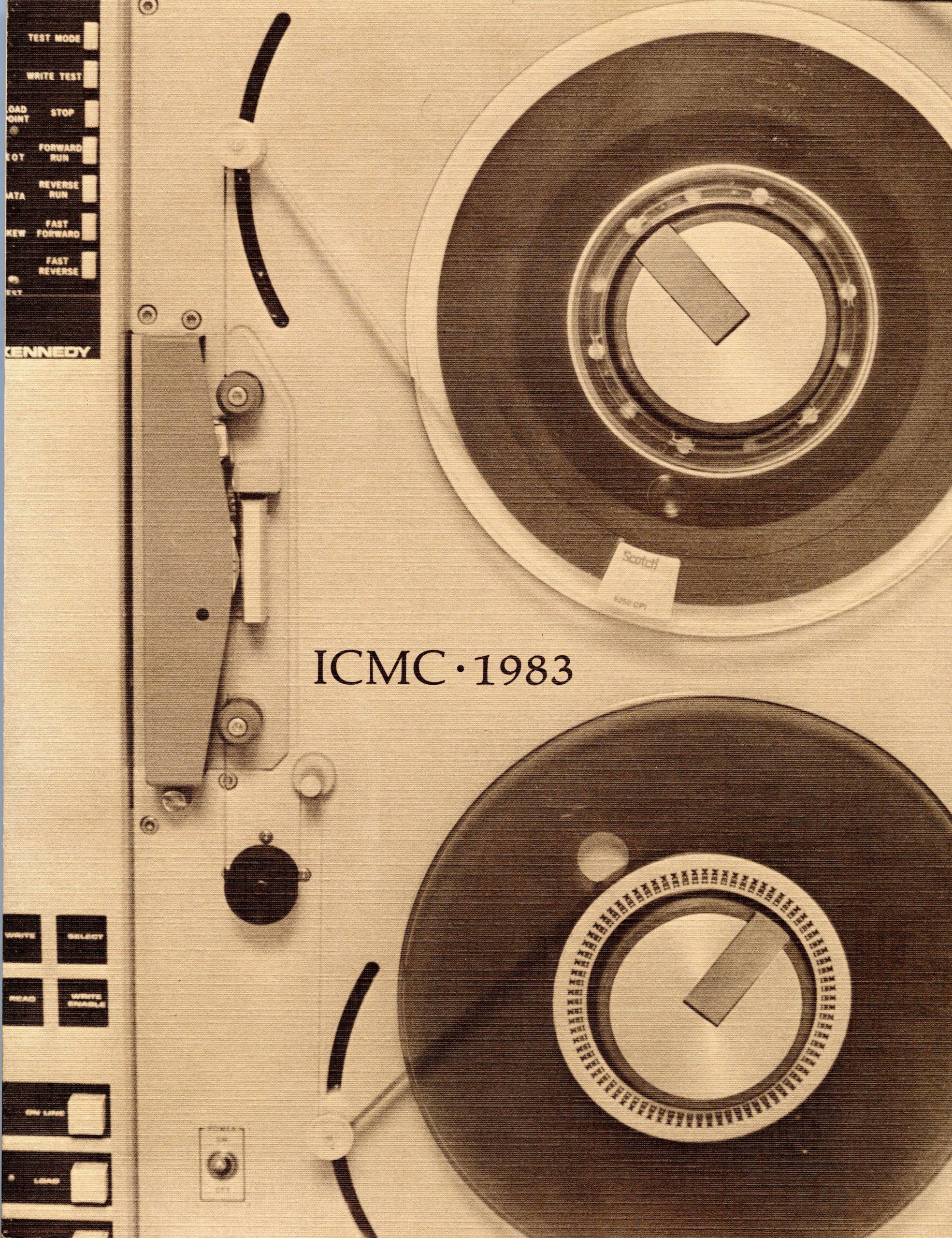 ICMC conference program, front cover