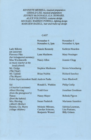 1988 November 4-6, program, page 2