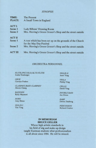 1988 November 4-6, program, page 3