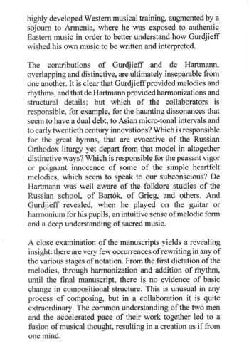 Music of Gurdjieff and de Hartmann page 5