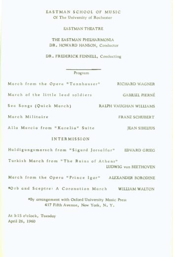26 April 1960 Philharmonia Plays Marches