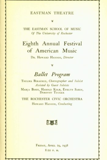 29 April 1938 Ballet Program ROC Civic Orchestra_Page_1