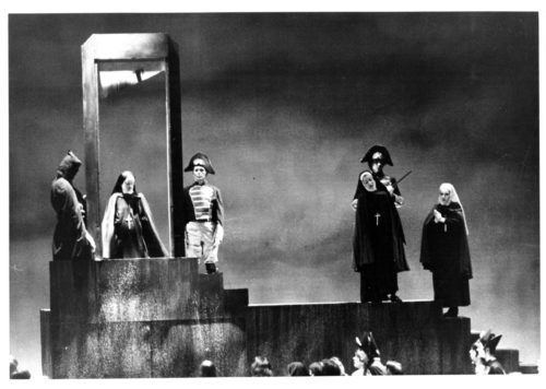 Scenes from Eastman Opera Theater’s 1969 production of Dialogues of the Carmelites, the first of five EOT productions to date.