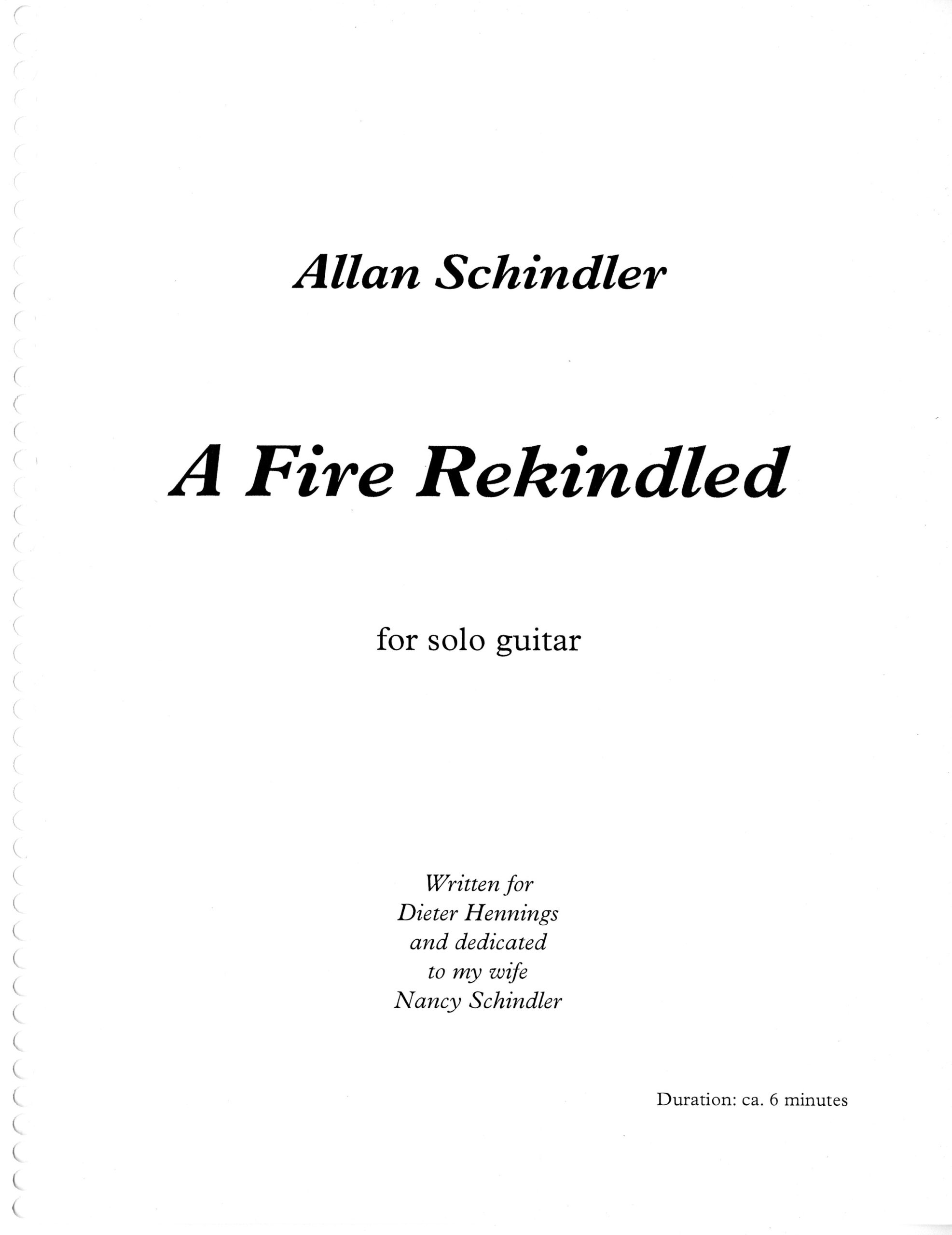 A Fire Rekindled, printed score, page 5
