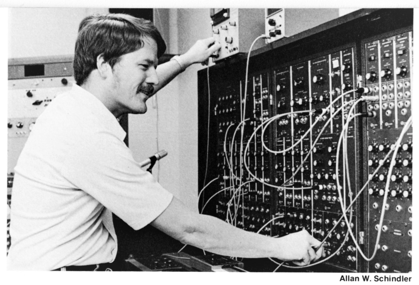 Allan Schindler at ECMC interface modules (1981)