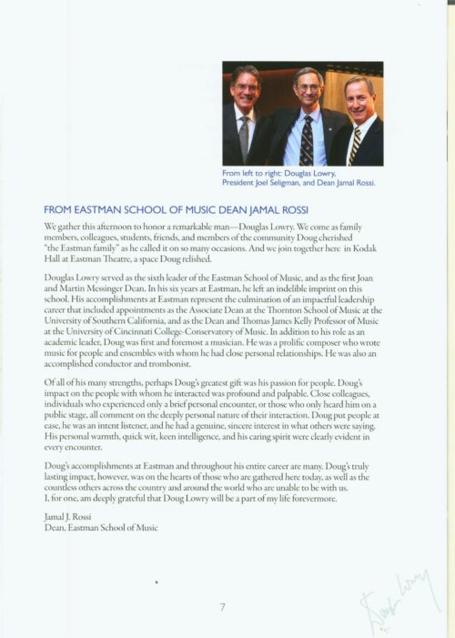 Douglas Lowry Memorial Celebration page 9