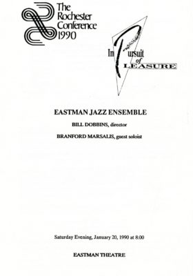Eastman Jazz Ensemble 20 January 1990 page 1
