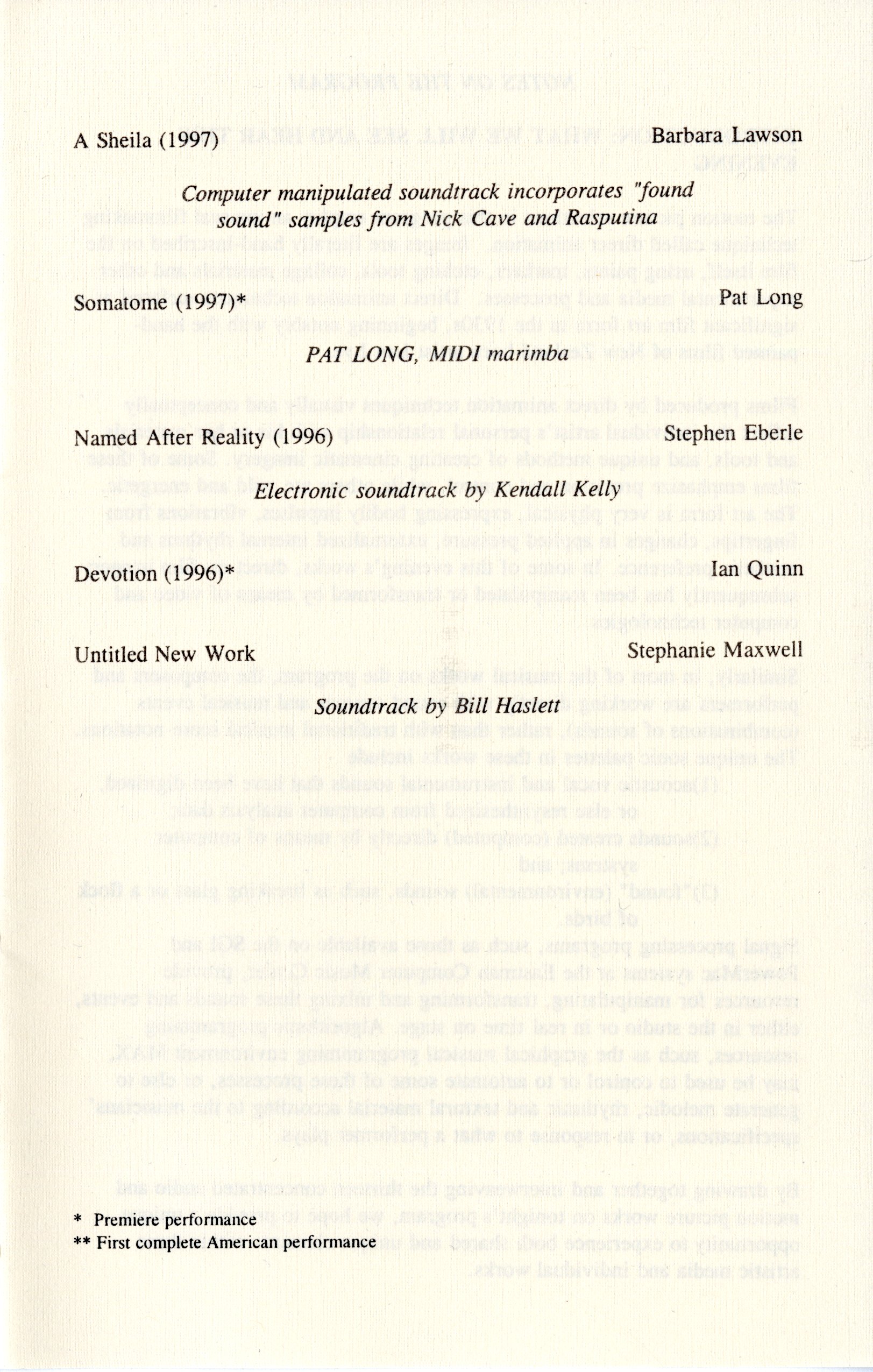 Evening of Computer Music and Films, concert program, page 03