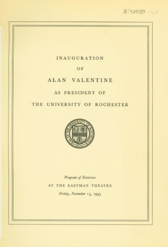 Inauguration program