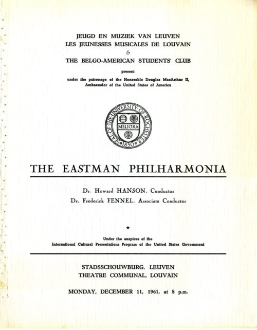 Philharmonia program 11 December 1961 page 1
