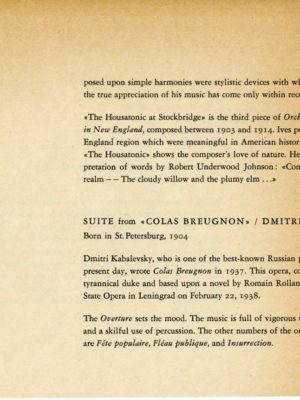 Philharmonia program 5 December 1961 page 6