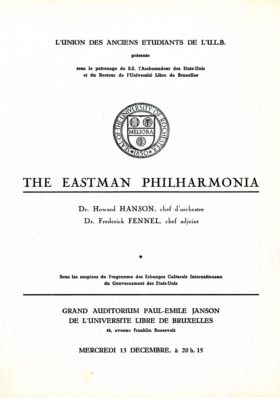 Philharmonia program Brussels 13 December 1961 page 1