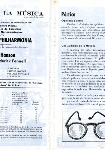 Philharmonia program Valencia 1 December 1961 page 4-5