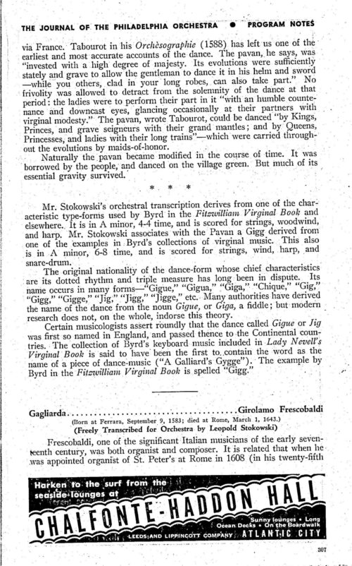 Printed program Philadelphia Orchestra December 10 and 11, 1937 page 10