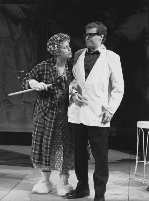 Albert (Jonathan Goodman) with his mother (Marianne Saunders) in act I. Photo by Marcio Botelho. Richard Pearlman Collection.