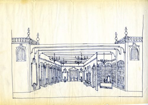 Stage set rendering for Act III