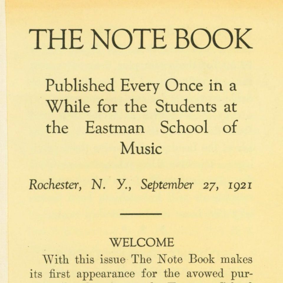 September 27th-October 3rd: The Note Book and more