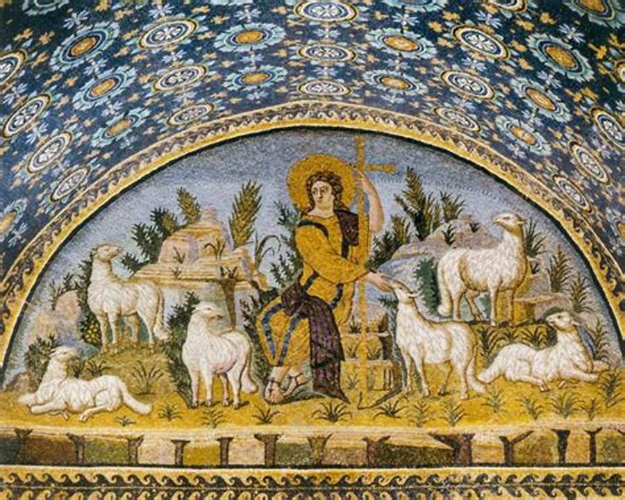 Good Shepherd Mosaics. Mausoleum of Galla Pacidia, Ravenna (ca. 425 AD)