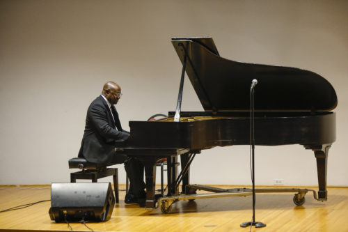 Noted pianist Anthony Walker headlining the Classics with a Twist concert at the Memorial Art Gallery. Photo by Matt Wittmeyer.