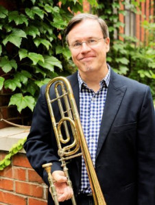 Professor of Trombone, Director of the Eastman Brass Guild, and Co-Director of the Eastman Trombone Choir Mark Kellogg. Photo by Gerry Szymanski. 